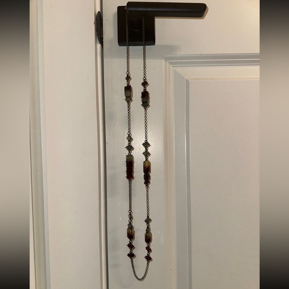 Charming Charlie Long Beaded Statement Necklace